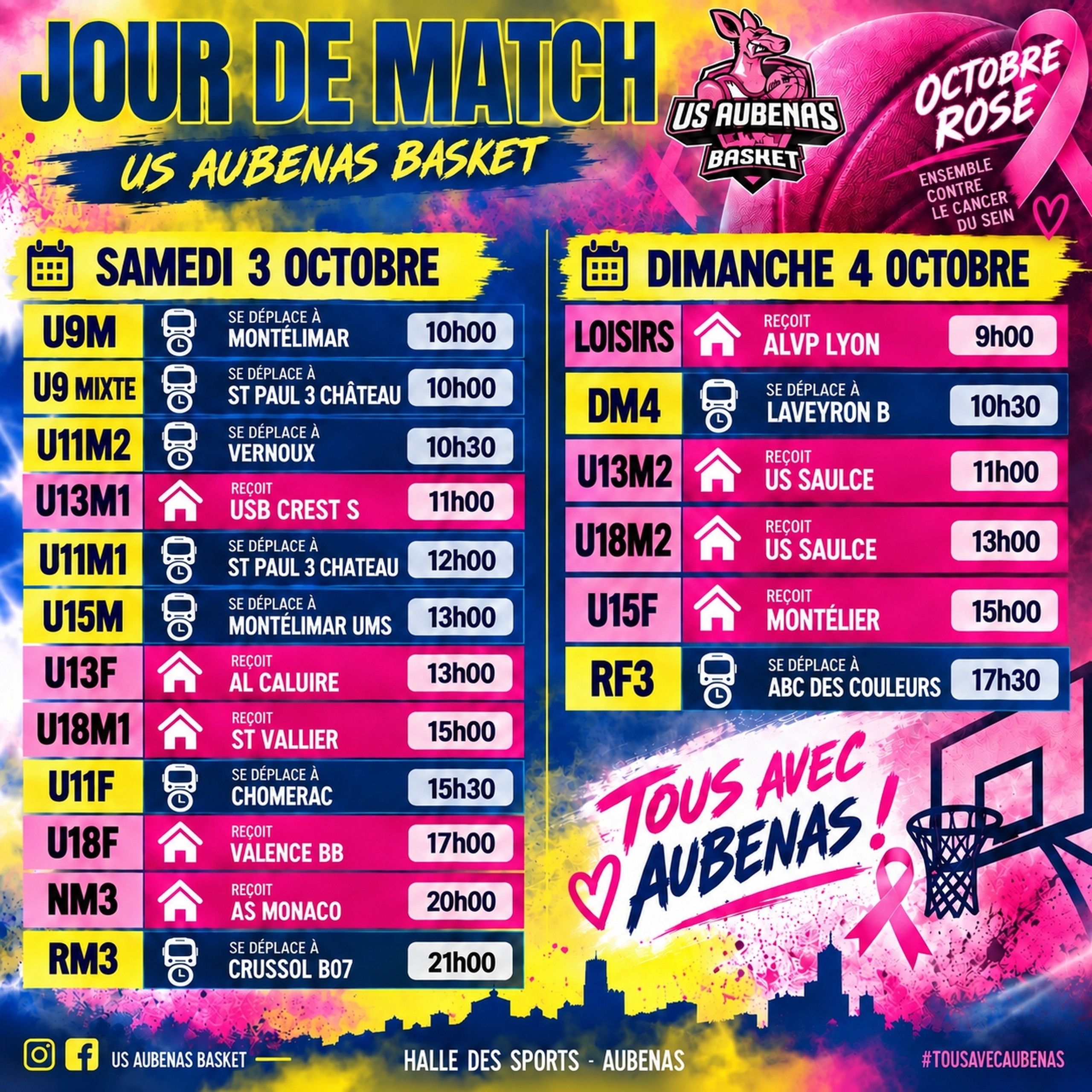 3 et 4 Octobre
